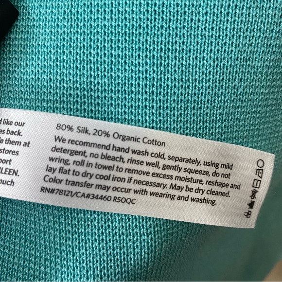 Mint Open front organic cotton silk cardigan - Picture 4 of 5